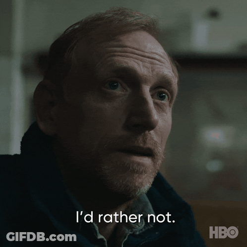Bearded Man Says I'd Rather Not In HBO Ad GIF