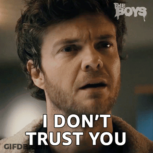 Bearded Man Says I Don't Trust You GIF