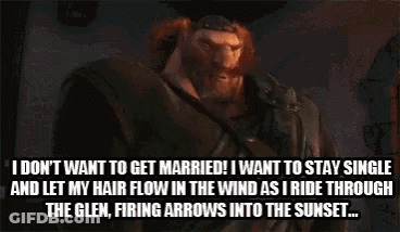 Bearded Man Says I Don't Want To Get Married GIF