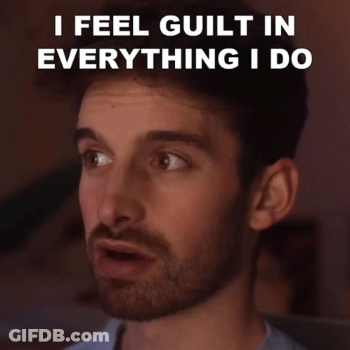 Bearded Man Says I Feel Guilt In Everything GIF