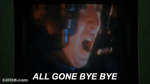 Bearded Man Says I'm Glad He's Gone GIF