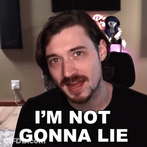 Bearded Man Says I'm Not Gonna Lie GIF