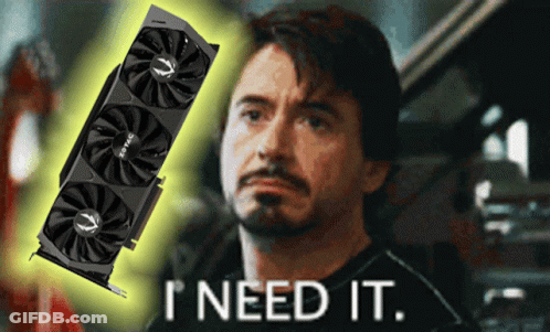 Bearded Man Says I Need It Graphics Card GIF