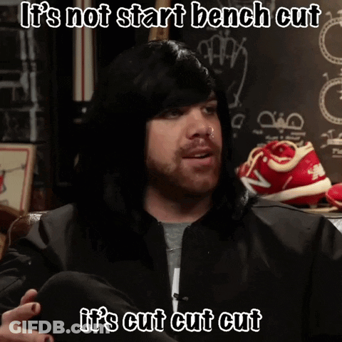 Bearded Man Says It's Cut Cut Cut GIF