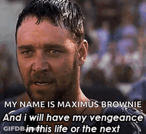 Bearded Man Says Maximus Brownie GIF