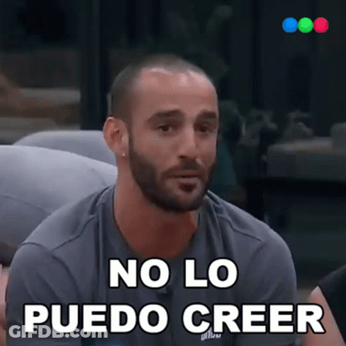 Bearded Man Says No Lo Puedo Creer GIF