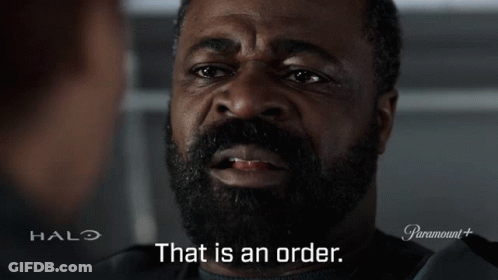 Bearded Man Says That Is An Order Halo Ad GIF