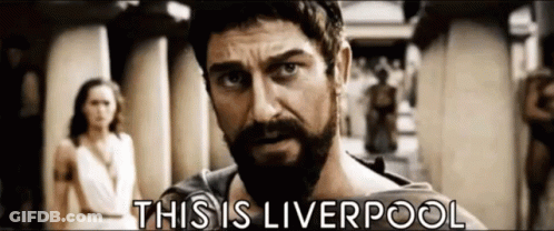 Bearded Man Says This Is Liverpool Woman In White Dress GIF
