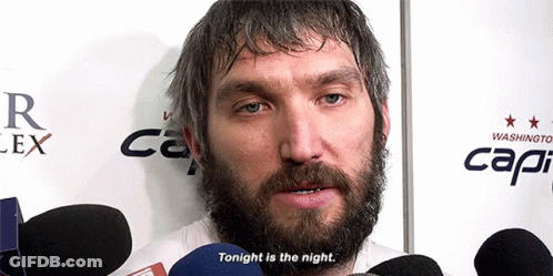Bearded Man Says Tonight Is The Night Washington Capitals GIF