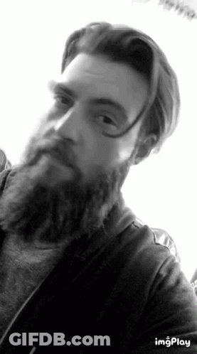 Bearded Man Selfie With Imgplay GIF