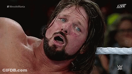 Bearded Man Shouting In Wrestling Ring GIF