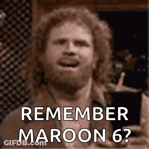 Bearded Man Singing Remember Maroon 6 GIF