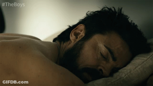 Bearded Man Sleeping In Bed With Boys GIF