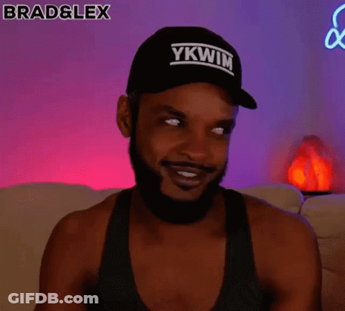 Bearded Man Smiling In Black Hat GIF
