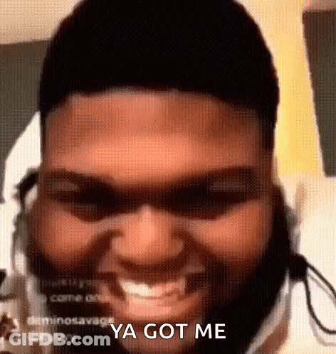 Bearded Man Smiling In Headphones Making Funny Face GIF
