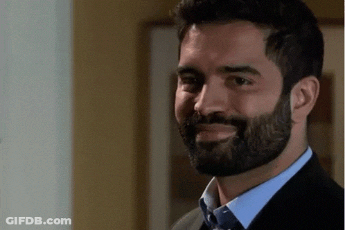 Bearded Man Smiling In Suit And Tie GIF