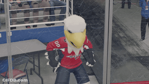 Bearded Man Smiling In White Hockey Jersey GIF