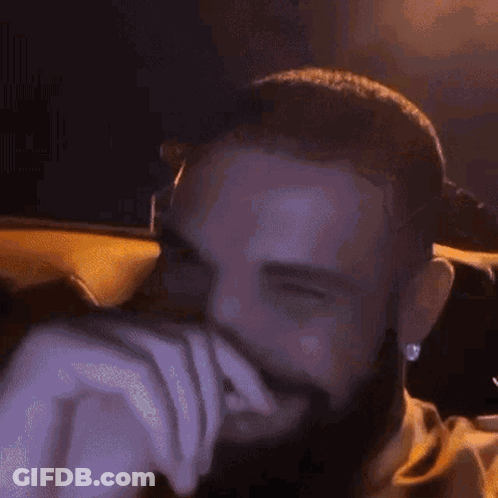 Bearded Man Smiling In Yellow Car GIF