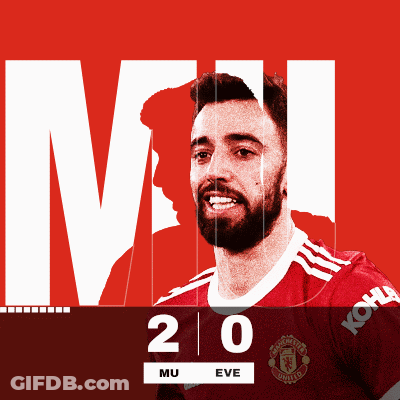 Bearded Man Smiling On Red Saying Mu GIF