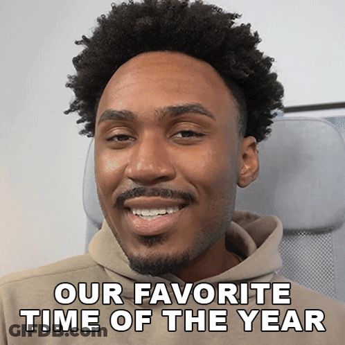 Bearded Man Smiling Our Favorite Time Of The Year GIF