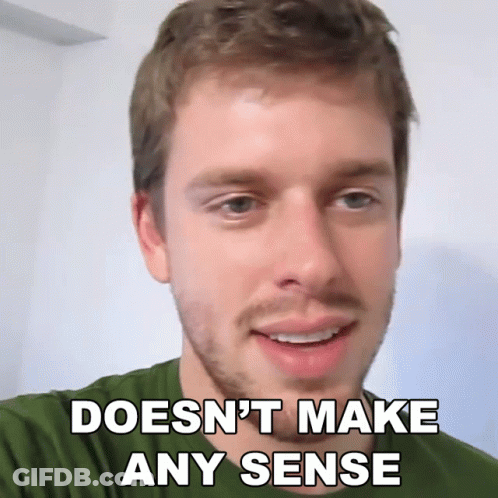 Bearded Man Smiling Says Doesn't Make Sense GIF