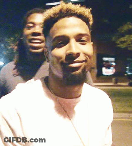 Bearded Man Smiling With Another Man GIF