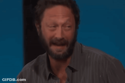 Bearded Man Smiling With Eyes Closed GIF
