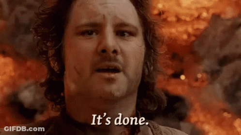 Bearded Man Standing In Front Of Fire Saying It's Done GIF