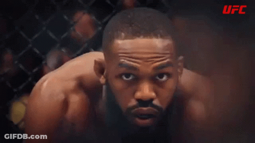 Bearded Man Standing In UFC Cage GIF