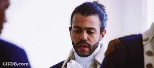 Bearded Man Standing Next To Man In Suit GIF