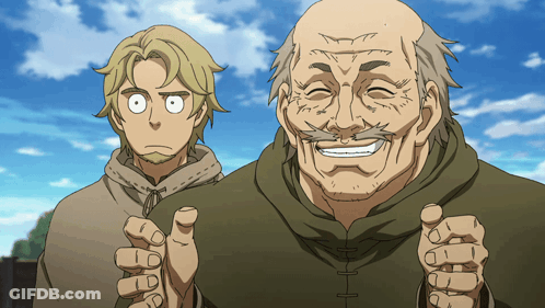 Bearded Man Standing Next To Mustached Man GIF