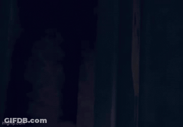 Bearded Man Statue Holding Red Lightsaber GIF