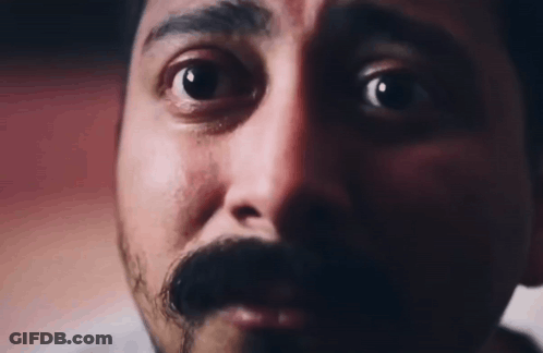 Bearded Man Surprised Looking At Camera GIF