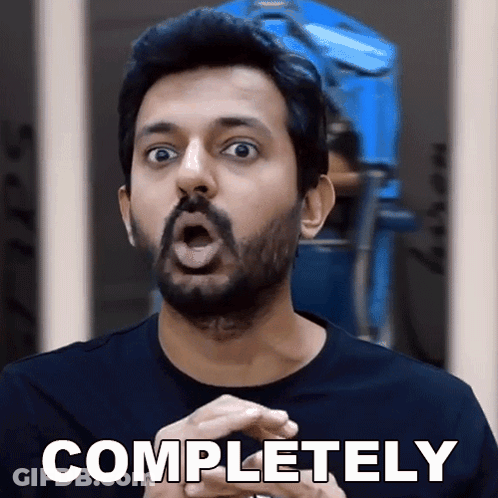 Bearded Man Surprised Saying Completely GIF