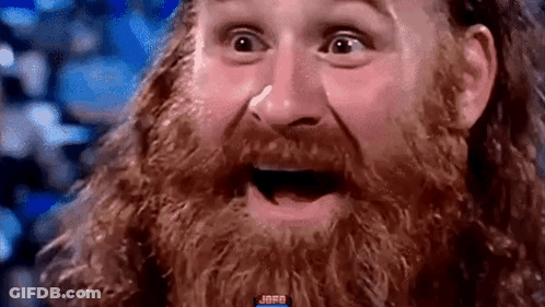 Bearded Man Surprised GIF