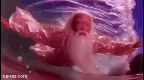 Bearded Man Swimming In Pool GIF