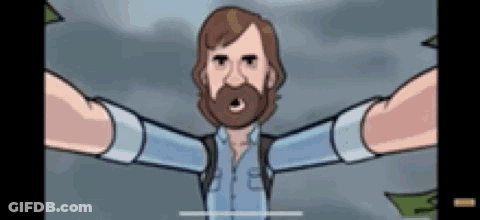 Bearded Man Taking Selfie With Arms Outstretched GIF