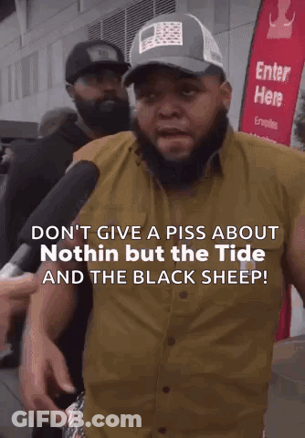 Bearded Man Talking Into Mic Saying Don't Give A Piss About Nothin GIF