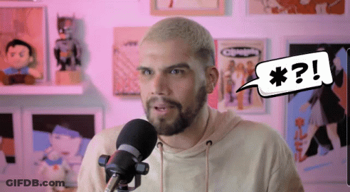 Bearded Man Talking Into Microphone * ? GIF