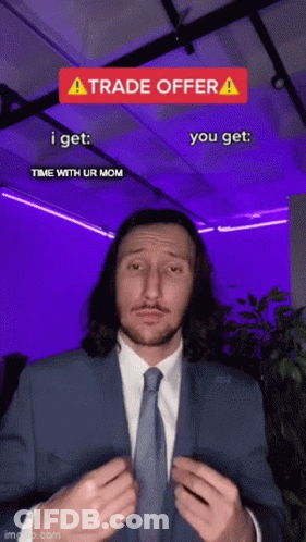 Bearded Man Talking Says Good Trade GIF