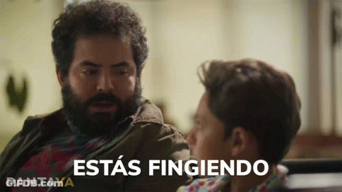 Bearded Man Talking To Another With Pantaya GIF