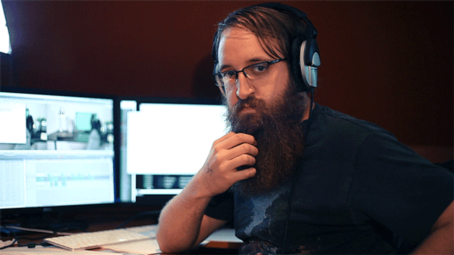 Bearded Man Tell Me More GIF