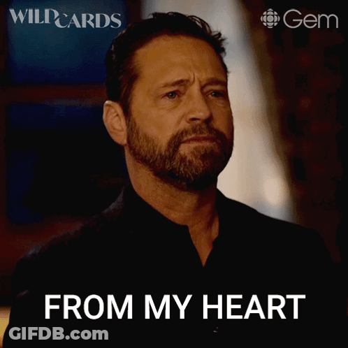 Bearded Man Thank You Gesture GIF