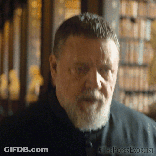 Bearded Man #Thepopesexorcist GIF