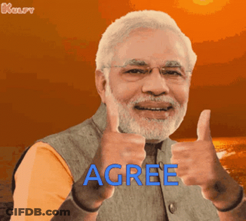 Bearded Man Thumbs Up Agree GIF