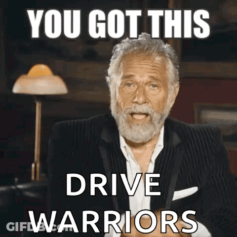 Bearded Man Thumbs Up You Got This Drive Warriors GIF