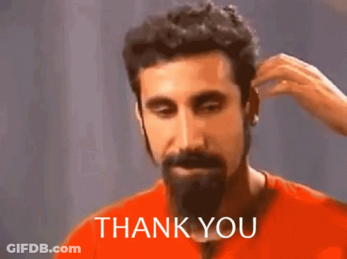 Bearded Man Touched By Woman Saying Thank You GIF