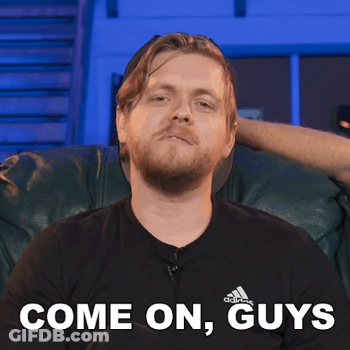 Bearded Man Wearing Black Adidas Shirt GIF
