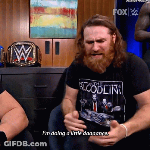 Bearded Man Wearing Bloodline Shirt GIF