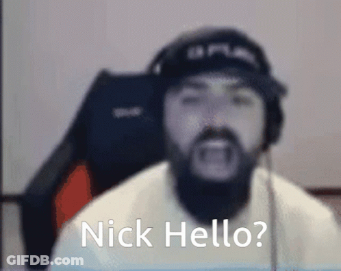 Bearded Man Wearing Hat And Headphones Says Nick Hello GIF